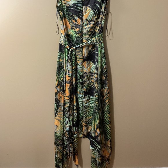 Vacation Style Jungle Print Dress - Picture 3 of 3